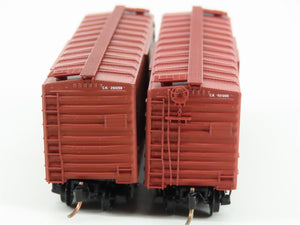 LOT of 2 N Scale Micro-Trains MTL CN Canadian National Railway Box Cars