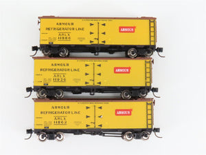 LOT of 3 N Scale ARLX Armour Refrigerator Line Reefers #11862, #11886, & #11936