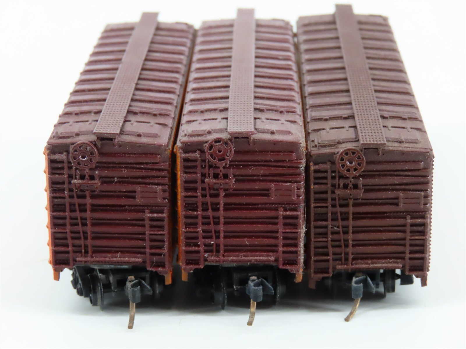 LOT of 3 N Scale Con-Cor SFRD Santa Fe Railroad Reefers