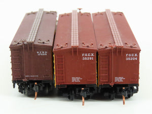 LOT of 3 N Scale Atlas FGEX Fruit Growers Express / SFRD Santa Fe Reefers