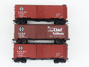 LOT of 3 N Scale Atlas & Intermountain ATSF Santa Fe Single Door Box Cars