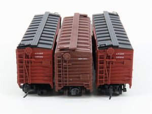 LOT of 3 N Scale Atlas & Intermountain ATSF Santa Fe Single Door Box Cars