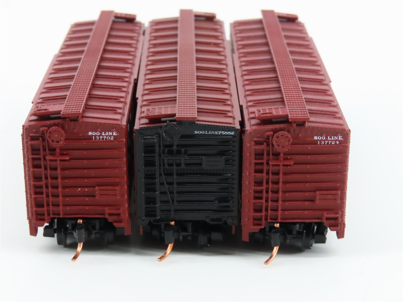 LOT of 3 N Scale Atlas SOO Line Railroad Box Cars