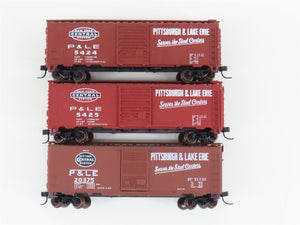 LOT of 3 N Scale Atlas & Micro-Trains MTL P&LE Pittsburgh & Lake Erie Box Cars