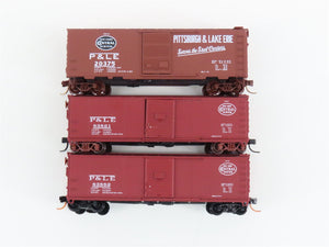 LOT of 3 N Scale Atlas & Micro-Trains MTL P&LE Pittsburgh & Lake Erie Box Cars