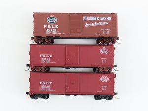 LOT of 3 N Scale Atlas & Micro-Trains MTL P&LE Pittsburgh & Lake Erie Box Cars