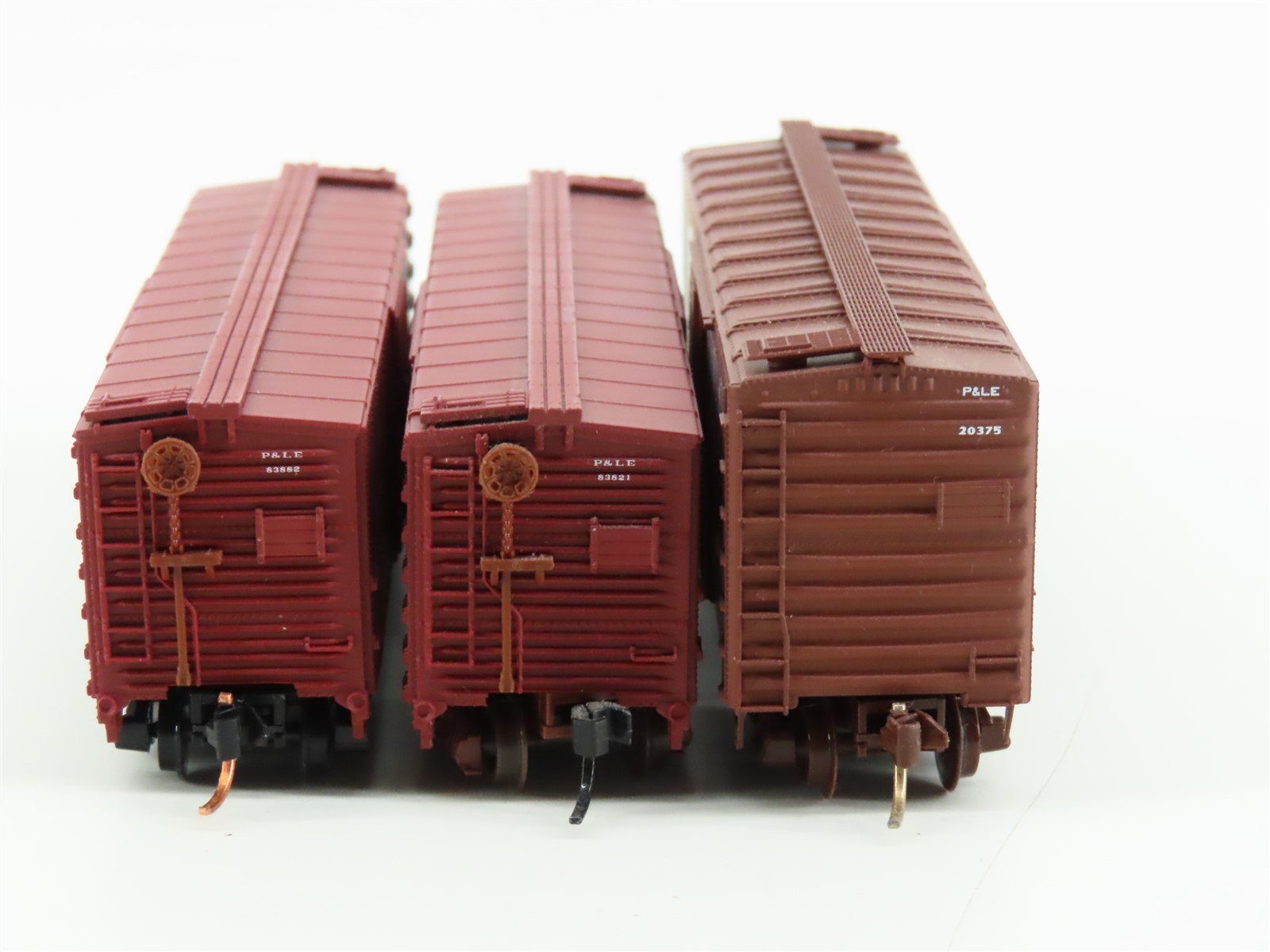 LOT of 3 N Scale Atlas & Micro-Trains MTL P&LE Pittsburgh & Lake Erie Box Cars