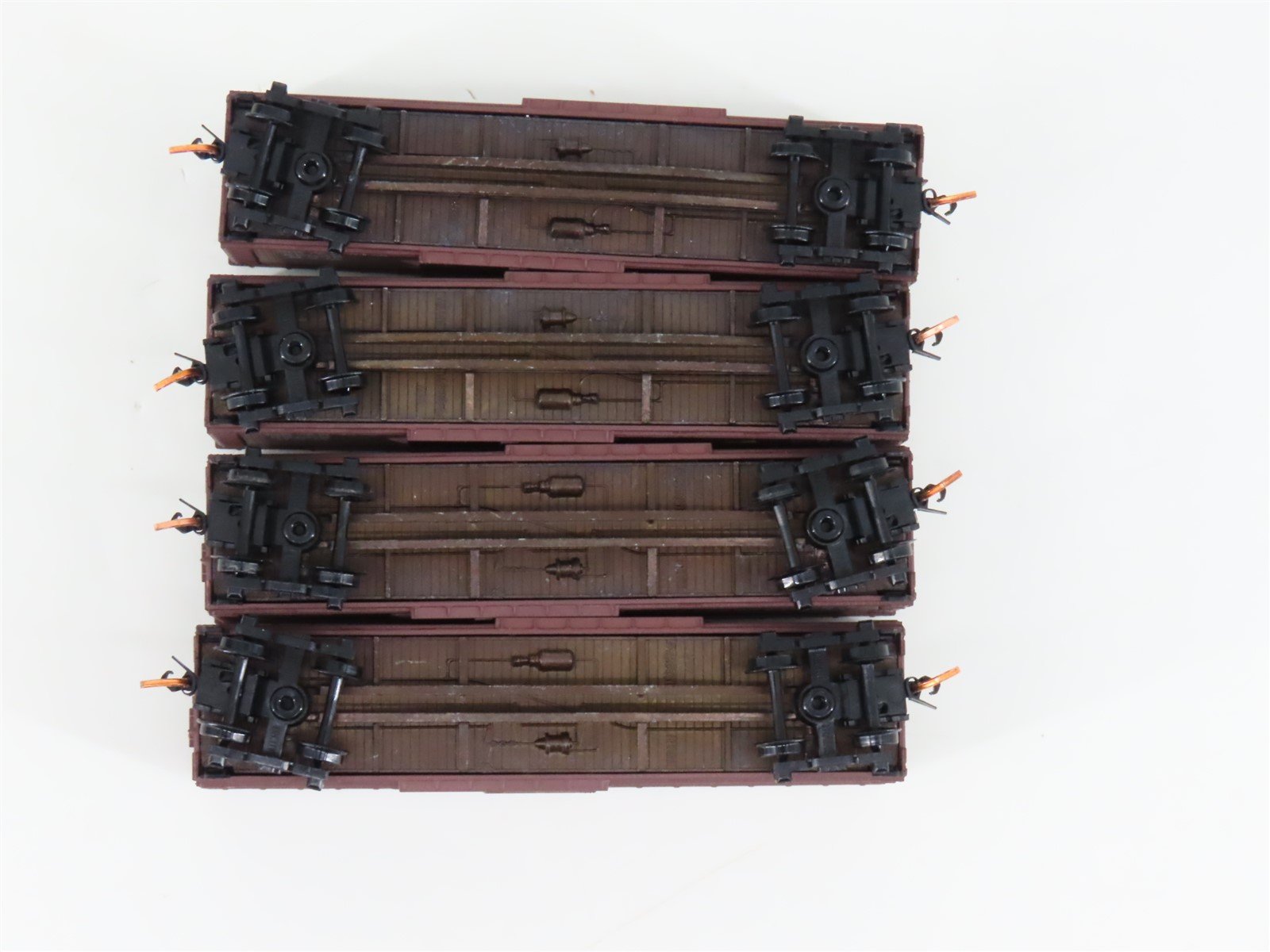 LOT of 4 N Scale Micro-Trains MTL WAB Wabash Railroad Single Door Box Car
