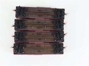 LOT of 4 N Scale Micro-Trains MTL WAB Wabash Railroad Single Door Box Car