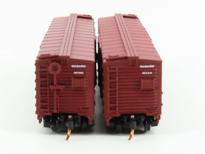 LOT of 2 N Scale Atlas WAB Wabash Railroad Single Door Box Car