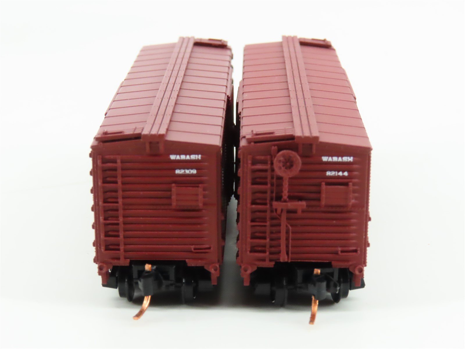 LOT of 2 N Scale Atlas WAB Wabash Railroad Single Door Box Car