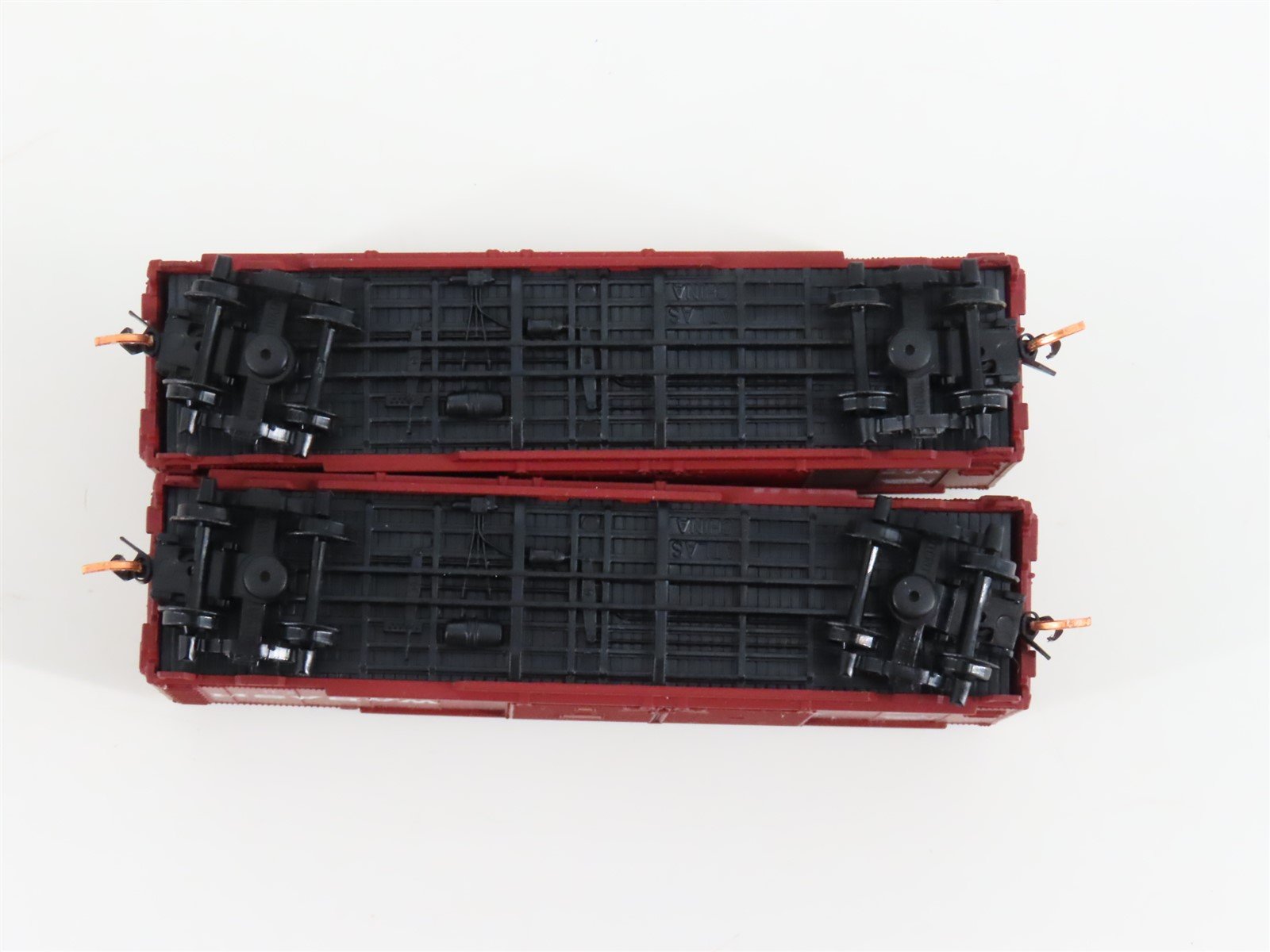LOT of 2 N Scale Atlas WAB Wabash Railroad Double Door Box Cars