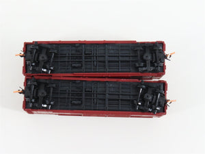 LOT of 2 N Scale Atlas WAB Wabash Railroad Double Door Box Cars