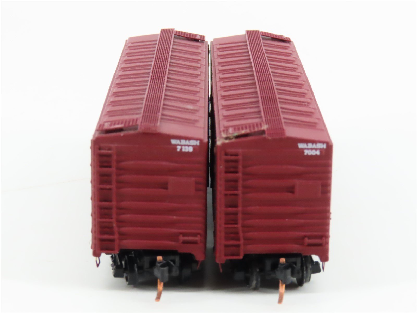 LOT of 2 N Scale Deluxe Innovations WAB Wabash Railroad Single Door Box Cars