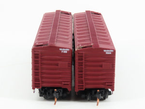 LOT of 2 N Scale Deluxe Innovations WAB Wabash Railroad Single Door Box Cars