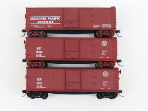 LOT of 3 N Scale Atlas MP Missouri Pacific Railroad Single Door Box Cars
