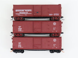 LOT of 3 N Scale Atlas MP Missouri Pacific Railroad Single Door Box Cars