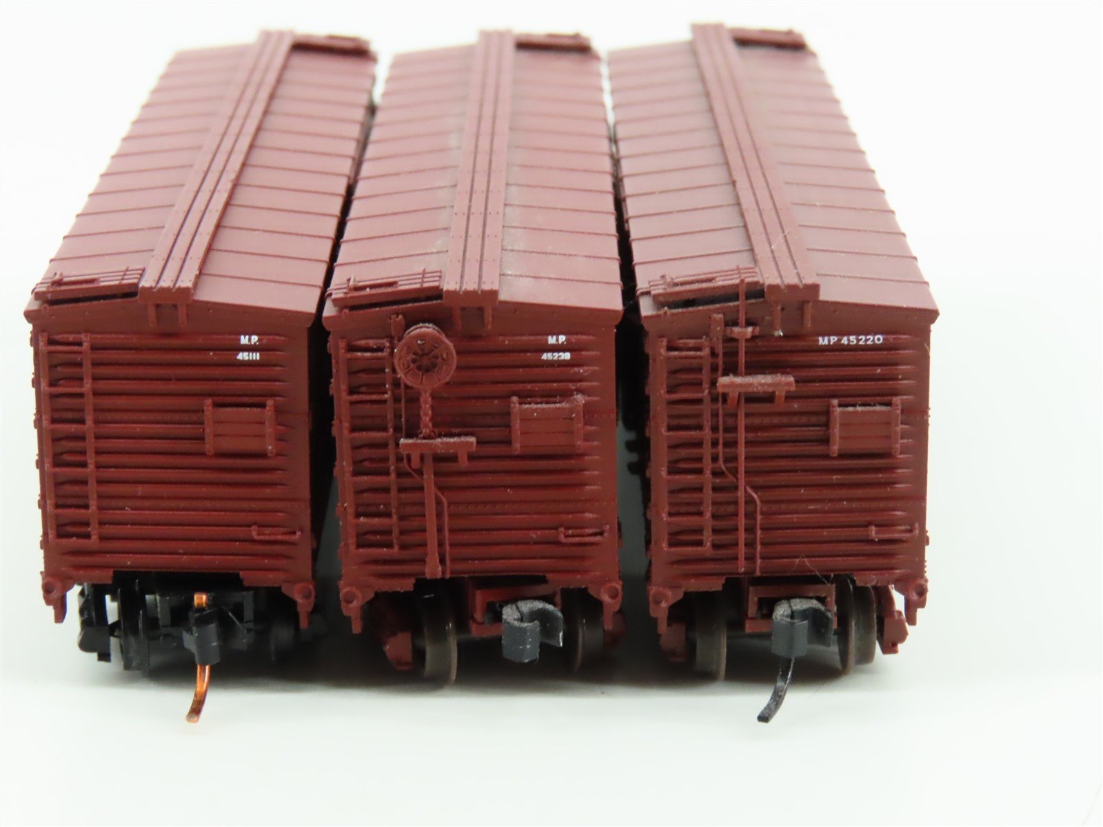 LOT of 3 N Scale Atlas MP Missouri Pacific Railroad Single Door Box Cars