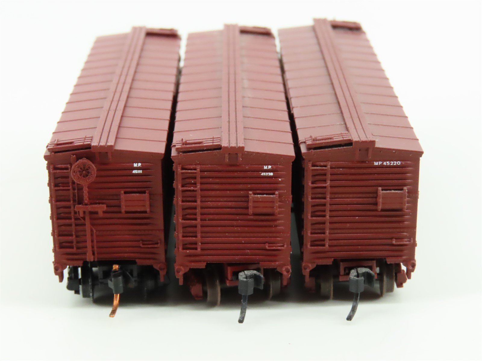 LOT of 3 N Scale Atlas MP Missouri Pacific Railroad Single Door Box Cars