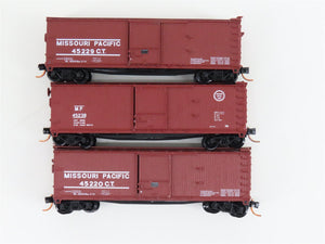 LOT of 3 N Scale Atlas MP Missouri Pacific Railroad Single Door Box Cars
