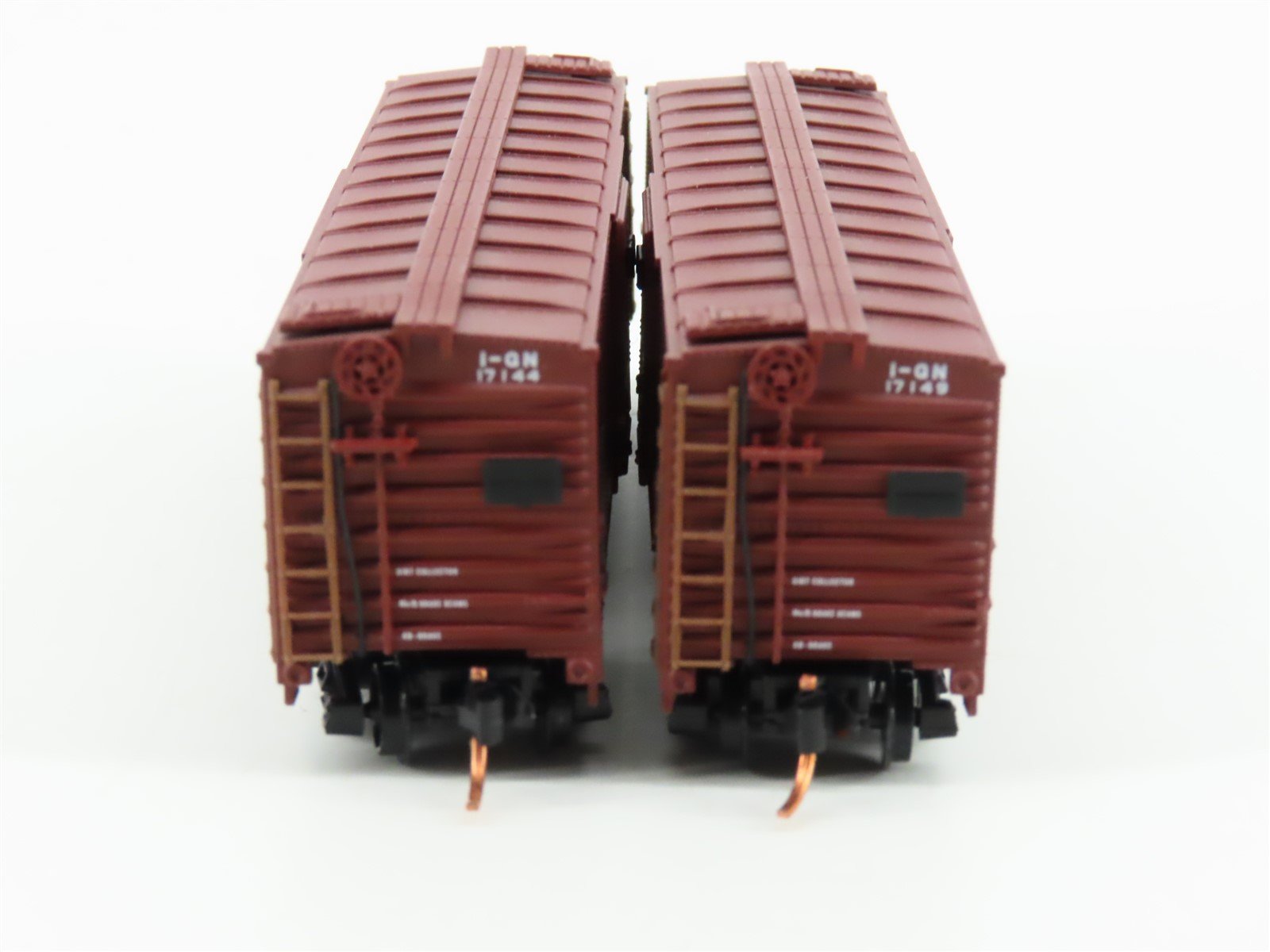 LOT of 2 N Scale Atlas I-GN MP Missouri Pacific Lines Single Door Box Car