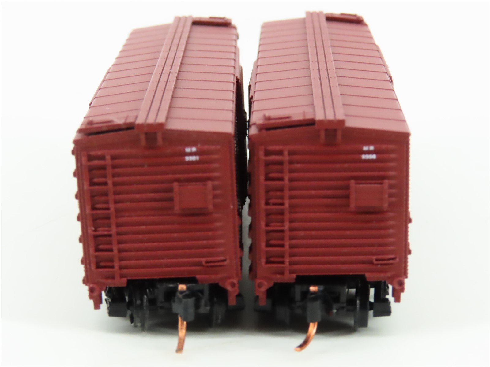 LOT of 2 N Scale Atlas STLB&M MP Missouri Pacific Eagles Single Door Box Cars