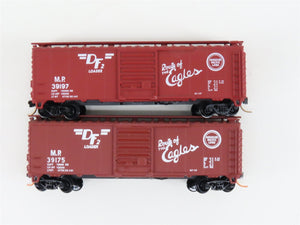 LOT of 2 N Scale Atlas MP Missouri Pacific Lines Eagles Single Door Box Cars