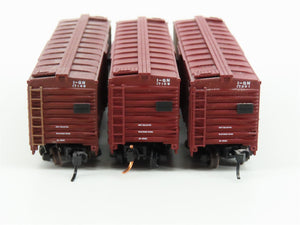 LOT of 3 N Scale Atlas I-GN MP Missouri Pacific Lines Single Door Box Cars