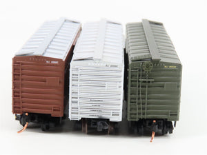 LOT of 3 N Scale Micro-Trains MTL RI Rock Island Route of the Rockets Box Cars