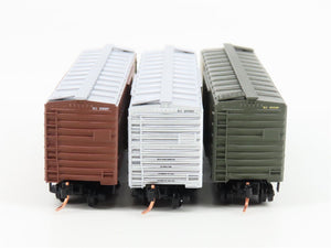 LOT of 3 N Scale Micro-Trains MTL RI Rock Island Route of the Rockets Box Cars