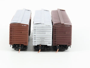 LOT of 3 N Scale Micro-Trains MTL RI Rock Island Route of the Rockets Box Cars