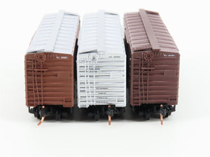 LOT of 3 N Scale Micro-Trains MTL RI Rock Island Route of the Rockets Box Cars