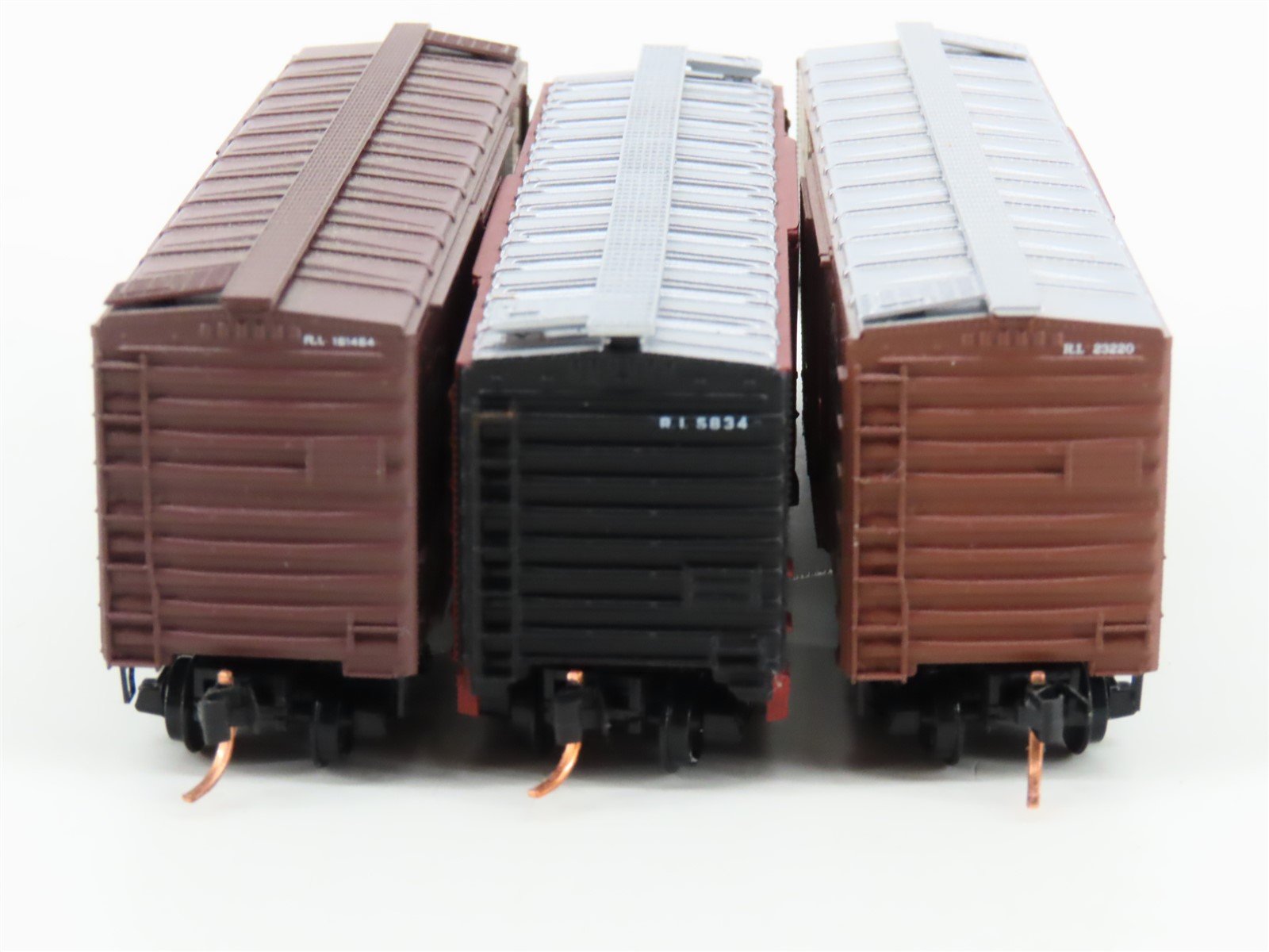 LOT of 3 N Scale Atlas & Micro-Trains MTL RI Rock Island Railroad Box Cars