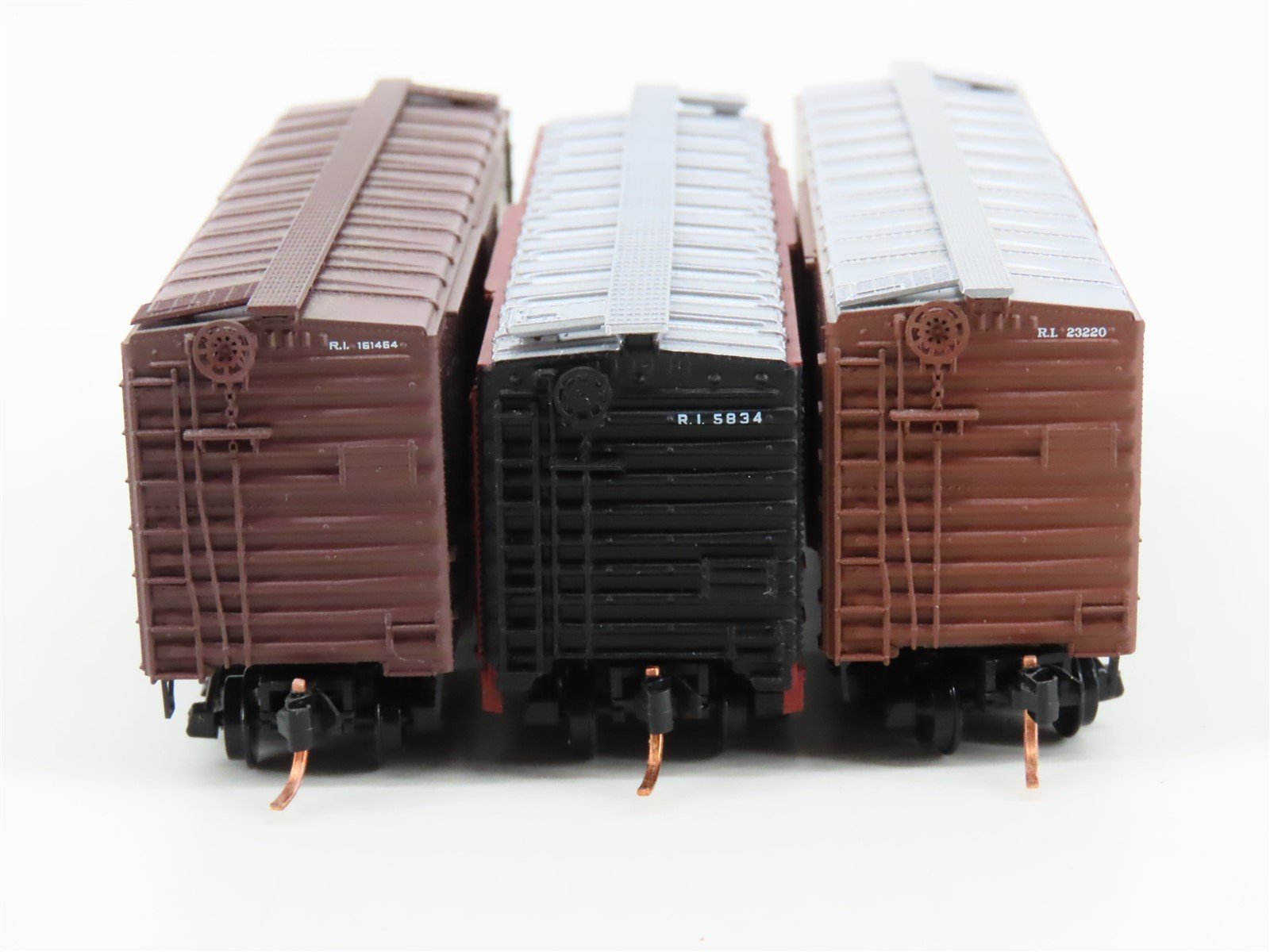LOT of 3 N Scale Atlas & Micro-Trains MTL RI Rock Island Railroad Box Cars