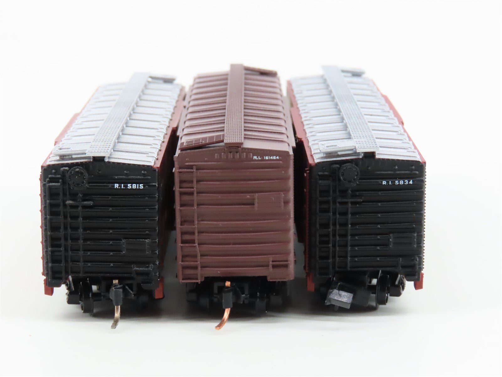 LOT of 3 N Scale Atlas & Micro-Trains MTL RI Rock Island Railroad Box Cars