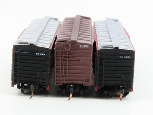 LOT of 3 N Scale Atlas & Micro-Trains MTL RI Rock Island Railroad Box Cars
