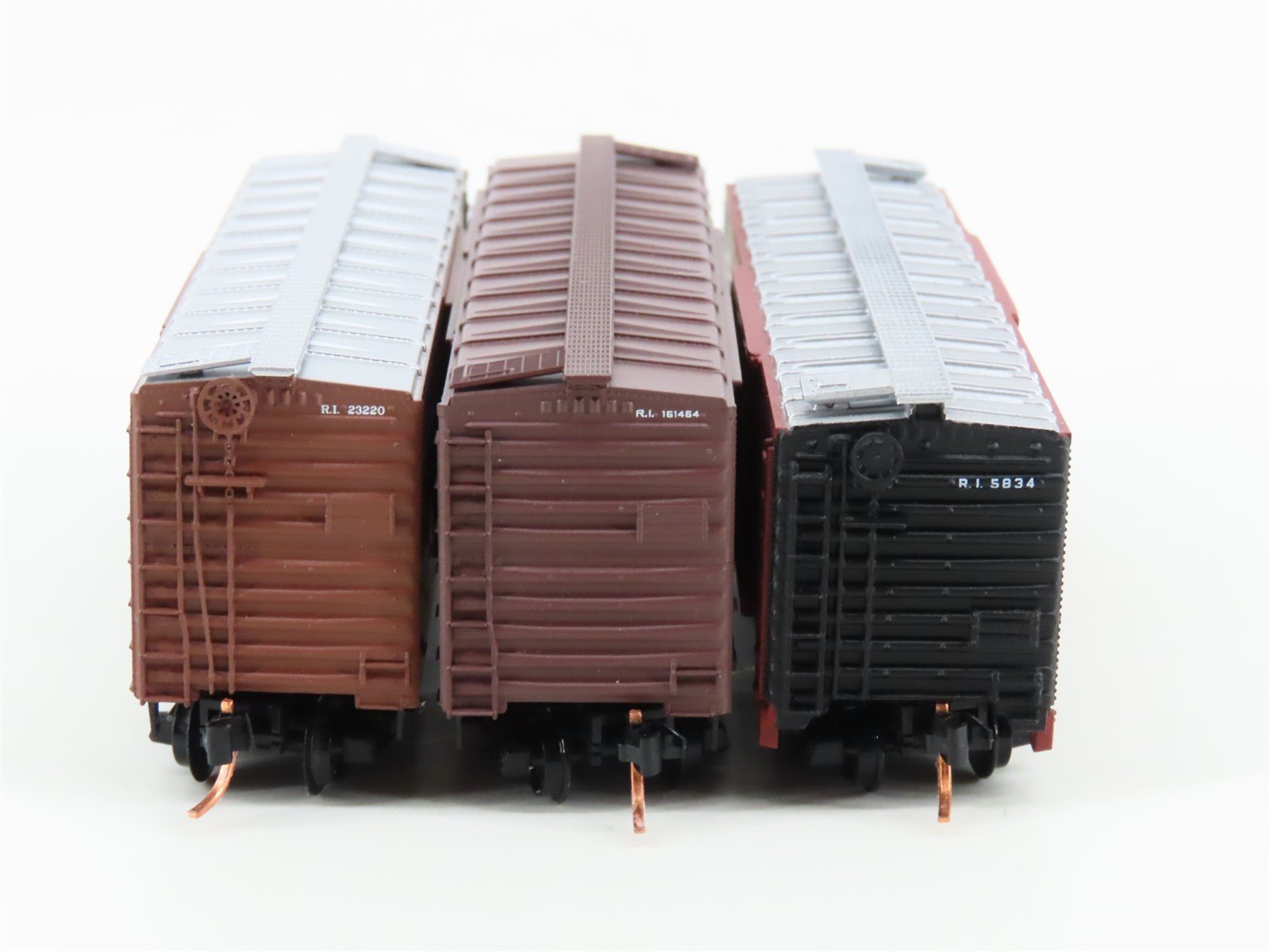 LOT of 3 N Scale Atlas & Micro-Trains MTL RI Rock Island Railroad Box Cars