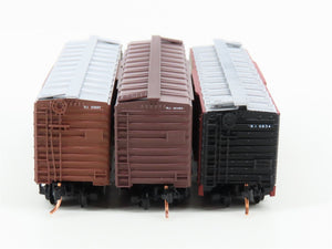 LOT of 3 N Scale Atlas & Micro-Trains MTL RI Rock Island Railroad Box Cars