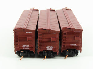 LOT of 3 N Scale Micro-Trains MTL RI Rock Island Woodside 40' Boxcars