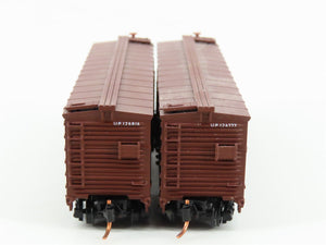 LOT of 2 N Scale Micro-Trains MTL UP Union Pacific Woodside 40' Boxcars