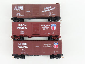 LOT of 3 N Scale Micro-Trains MTL UP Union Pacific 40' Boxcars