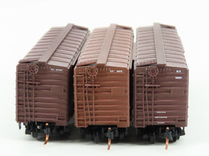 LOT of 3 N Scale Micro-Trains MTL MP/SP/RI Railways 40' Boxcars