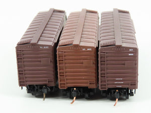LOT of 3 N Scale Micro-Trains MTL MP/SP/RI Railways 40' Boxcars