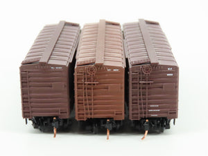 LOT of 3 N Scale Micro-Trains MTL SP/RI/MP Railways 40' Boxcars