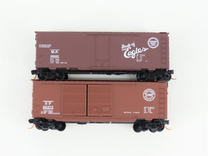 LOT of 2 N Scale Micro-Trains MTL MP/SP Missouri & Southern Pacific 40' Boxcars