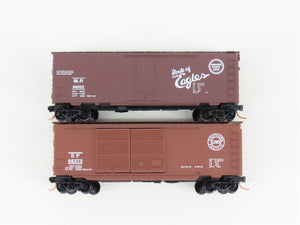 LOT of 2 N Scale Micro-Trains MTL MP/SP Missouri & Southern Pacific 40' Boxcars