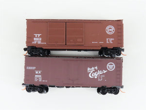 LOT of 2 N Scale Micro-Trains MTL MP/SP Missouri & Southern Pacific 40' Boxcars