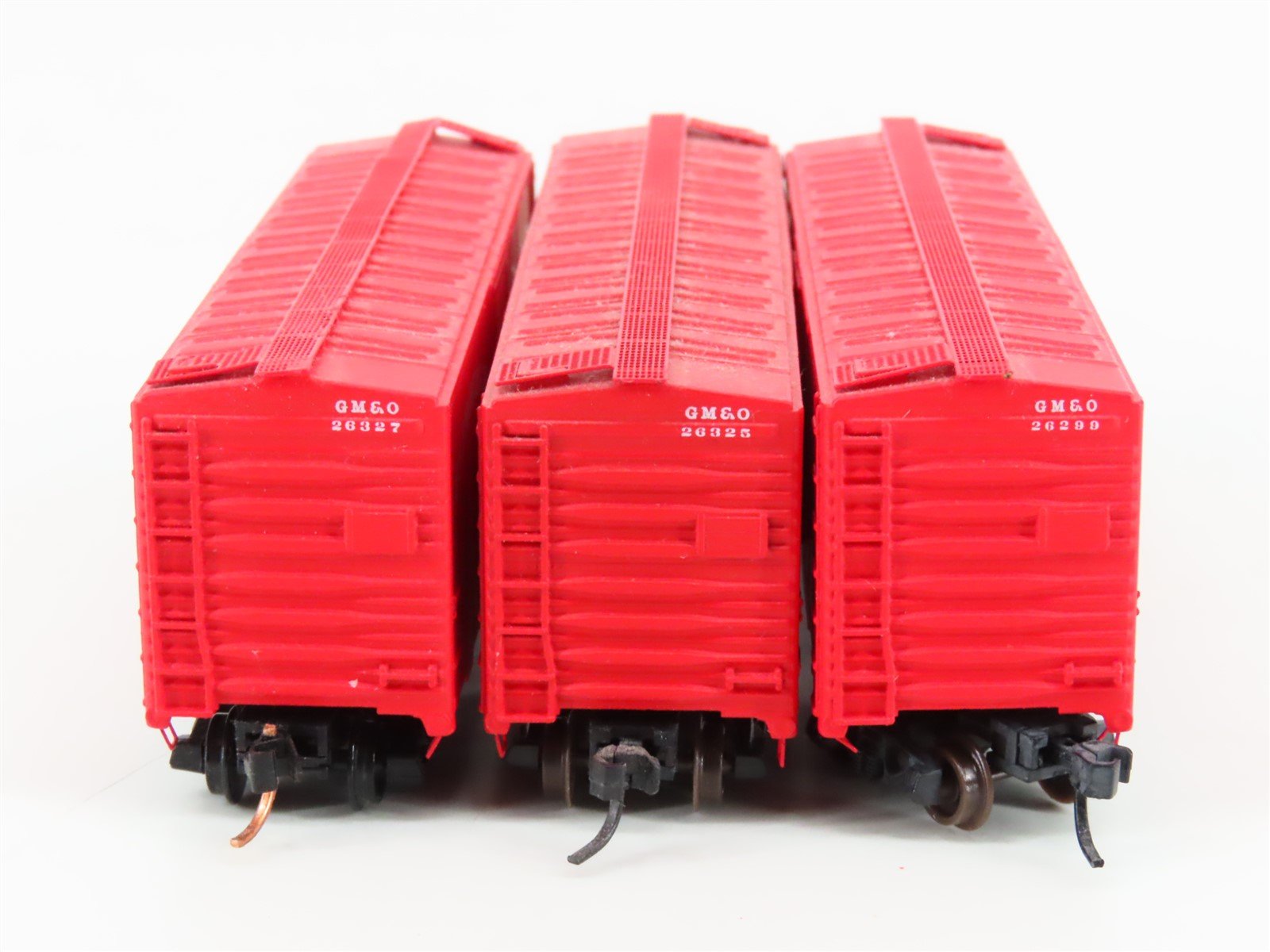 LOT of 3 N Scale Micro-Trains MTL GM&O Gulf Mobile & Ohio 40' Boxcars