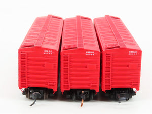 LOT of 3 N Scale Micro-Trains Gulf Mobile & Ohio 40' Boxcars