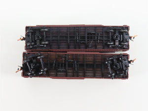 LOT of 2 N Scale Micro-Trains MTL MILW Milwaukee Road 40' Boxcars